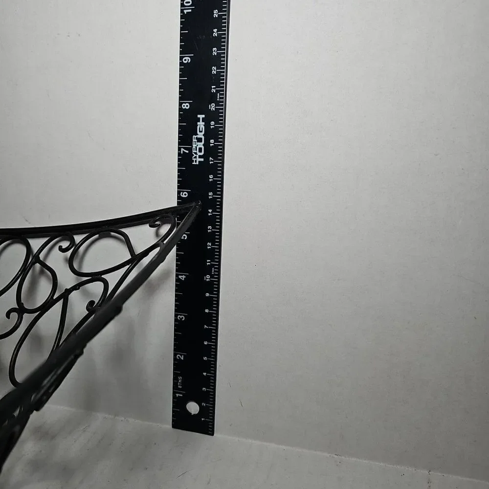 Black Metal Square Wire Fruit Bowl or Decorative Basket